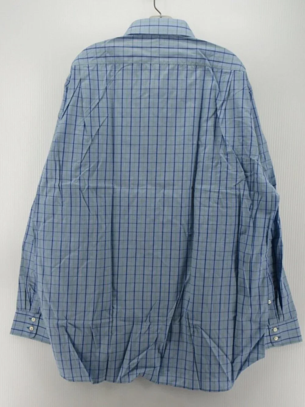 VINTAGE Burberrys Shirt 17.5 London Button Up Check 90s USA Made NWT